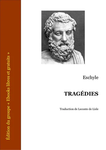 Tragédies d’Eschyle, couverture du livre