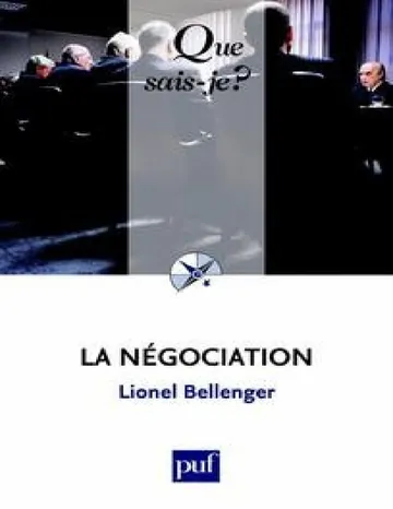 La Négociation de Lionel Bellenger, couverture du livre