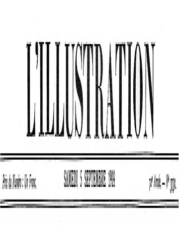 L'Illustration, No. 3732, 5 Septembre 1914 de Various, couverture du livre