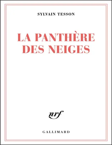 La panthère des neiges de Sylvain Tesson, couverture du livre