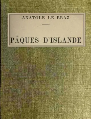 Pâques d'Islande d’Anatole Le Braz, couverture du livre