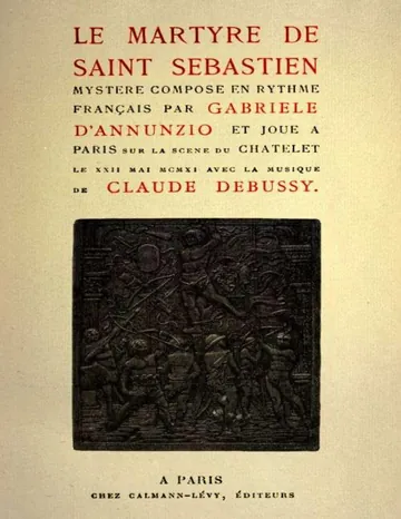 Le Martyre de Saint Sébastien de Gabriele D'Annunzio, couverture du livre