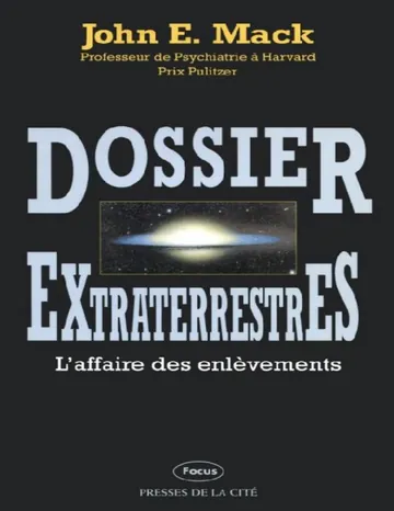 Dossier extraterrestres: l'affaire des enlèvements de John E. Mack, couverture du livre