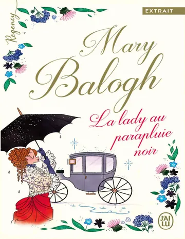 La lady au parapluie noir - Mary Balogh de Mary Balogh, couverture du livre
