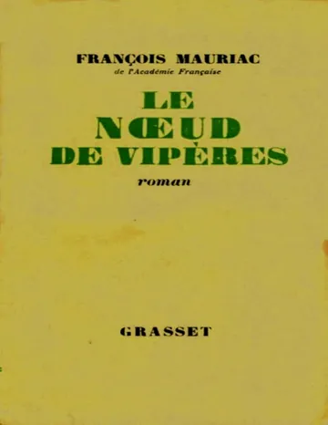 Le Noeud de vipères de François Mauriac, couverture du livre