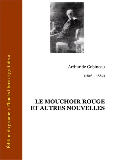 Le mouchoir rouge et autres nouvelles d’Arthur de Gobineau, couverture du livre