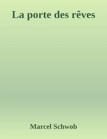 La porte des rêves de Marcel Schwob, couverture du livre