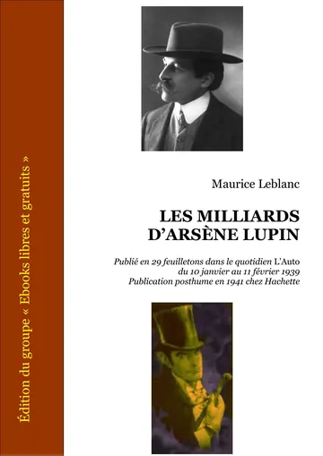 Les Milliards D’arsène Lupin de Maurice Leblanc, couverture du livre