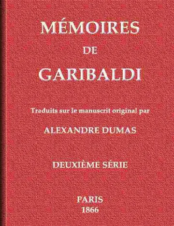 Mémoires de Garibaldi, tome 2/2 d’Alexandre Dumas, couverture du livre