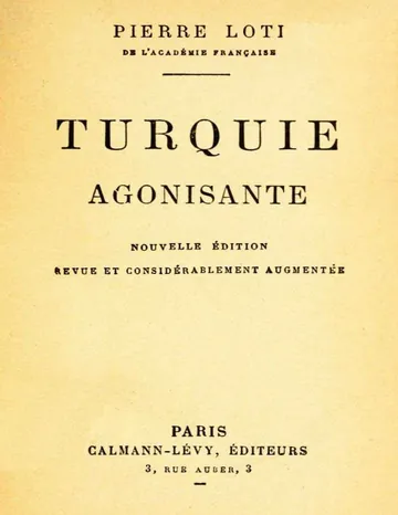 Turquie agonisante de Pierre Loti, couverture du livre