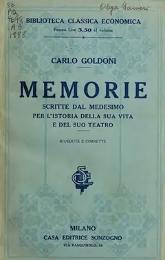 Memorie di Carlo Goldoni - Carlo Goldoni