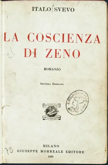 La coscienza di Zeno di Italo Svevo, copertina del libro