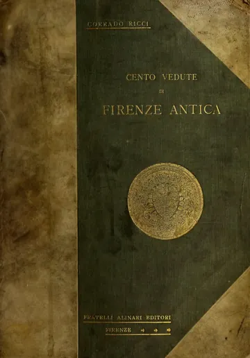 Cento vedute di Firenze antica di Corrado Ricci, copertina del libro