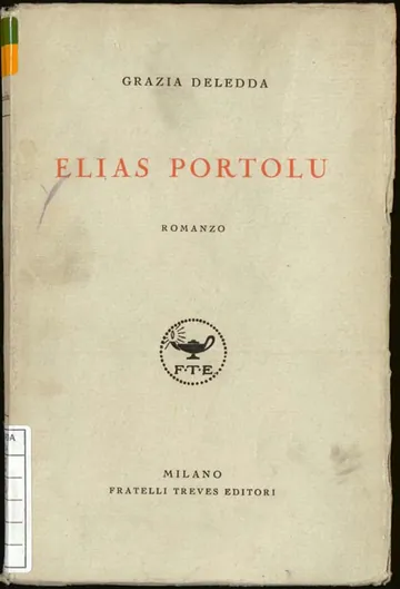 Elias Portolu di Grazia Deledda, copertina del libro