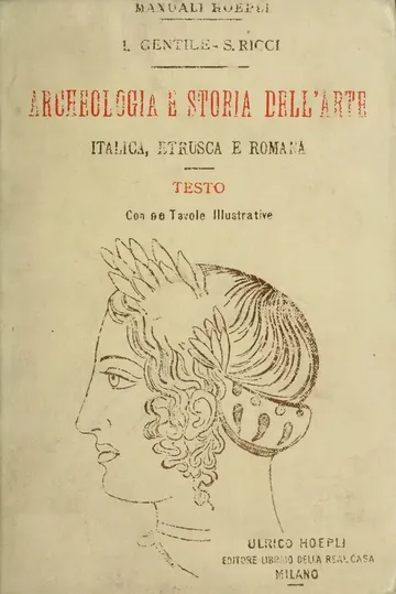 Trattato di archeologia di Iginio Gentile, copertina del libro