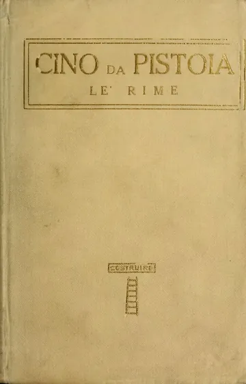 Rime scelte di M. Cino da Pistoia di Cino da Pistoia, copertina del libro