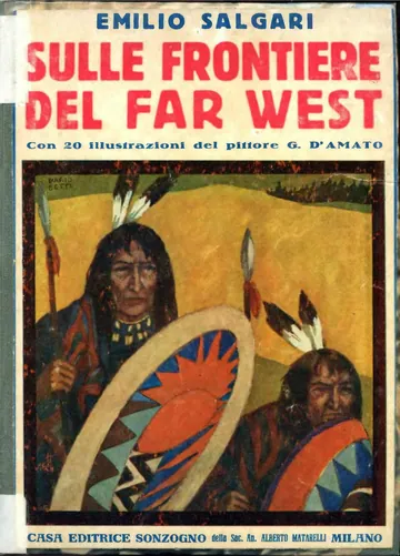 Sulle frontiere del Far-West di Emilio Salgari, copertina del libro