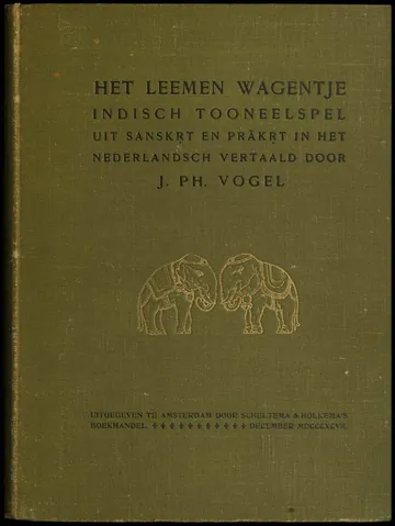 Het leemen wagentje van Sūdraka, boekomslag