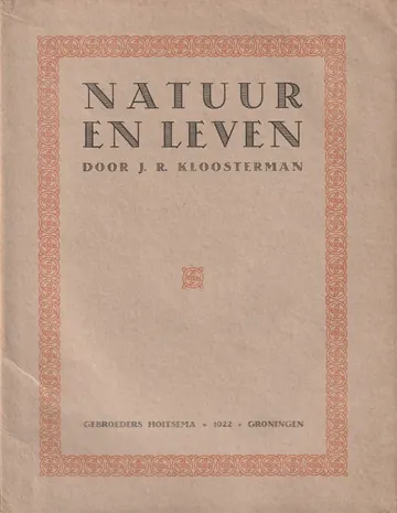 Natuur en leven van J. R. Kloosterman, boekomslag