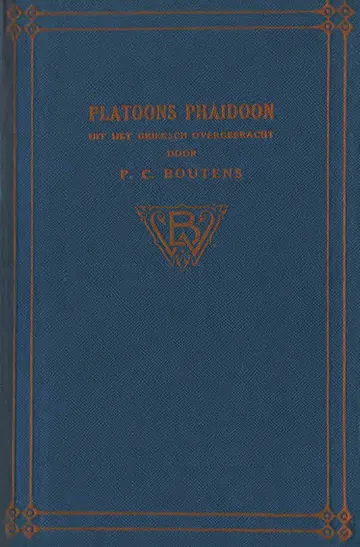 Platoons Phaidoon van Plato, boekomslag