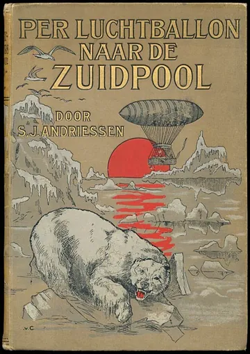 Per luchtballon naar de Zuidpool van Wladyslaw Uminski, boekomslag