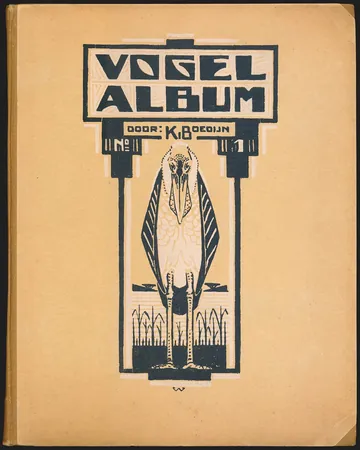 Vogelalbum No. 1 van K. B. Boedijn, boekomslag