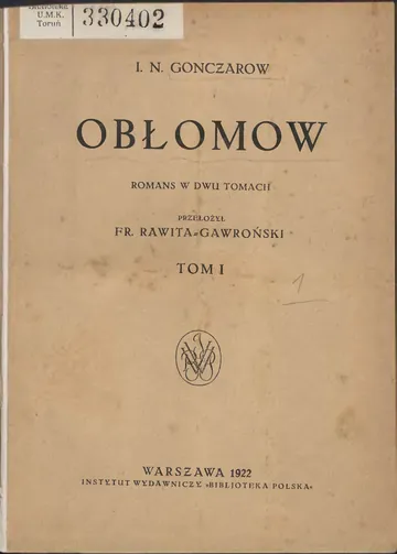 Obłomow - Iwan Gonczarow