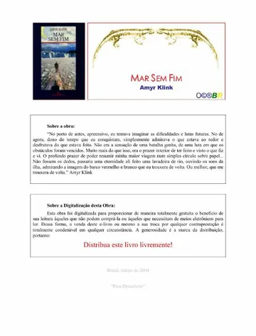 Mar Sem Fim de Amyr Klink, capa do livro