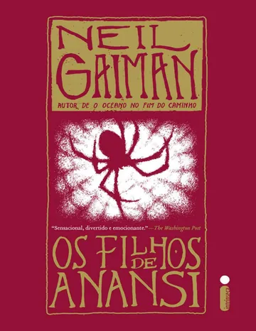 Os Filhos de Anansi de Neil Gaiman, capa do livro