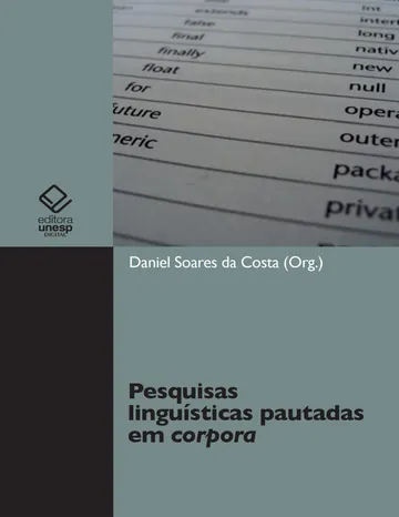 Pesquisas linguísticas pautadas em corpora de Daniel Soares da Costa, capa do livro
