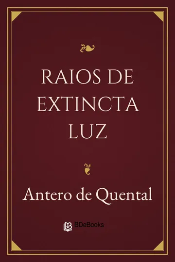 Raios de extincta luz de Antero de Quental, capa do livro