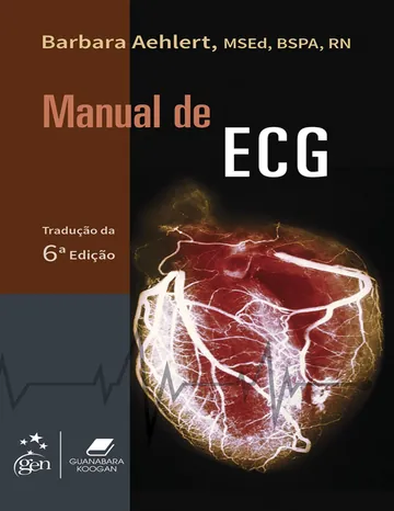 Manual de ECG de Barbara Aehlert, capa do livro