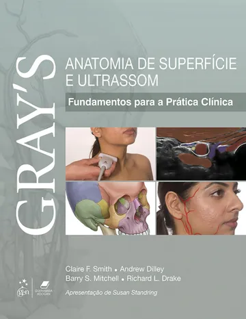 Gray's Anatomia de Superfície e Ultrassom: Fundamentos para a Prática Clínica de Claire F. Smith, capa do livro