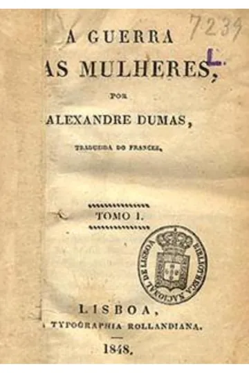 A Guerra das Mulheres de Alexandre Dumas, capa do livro