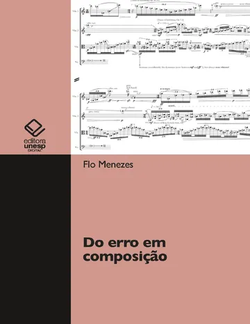 Do erro em composição de Flo Menezes, capa do livro