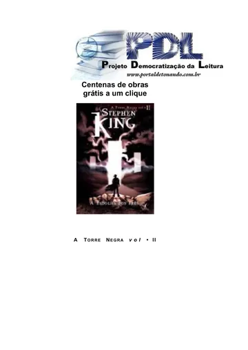 A Torre Negra, Vol. 2: A Escolha dos Três de Stephen King, capa do livro