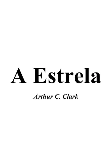 A Estrela de Arthur C. Clarke, capa do livro