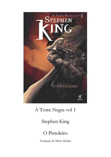 O Pistoleiro de Stephen King, capa do livro