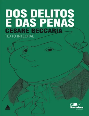 Dos delitos e das penas de Cesare Beccaria, capa do livro