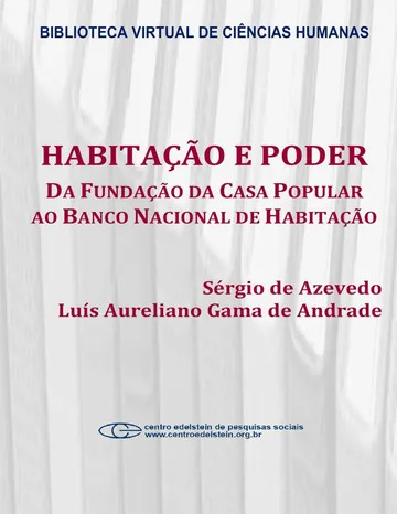 Habitação e poder de Sérgio de Azevedo, capa do livro