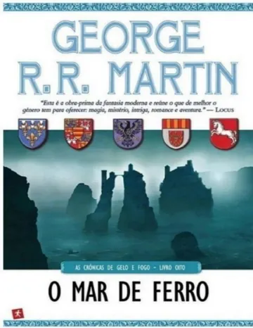O Mar de Ferro de George R. R. Martin, capa do livro