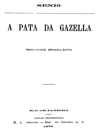 A Pata da Gazela de José de Alencar, capa do livro