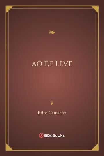 Ao de Leve de Brito Camacho, capa do livro