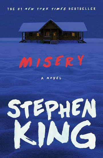 Misery de Stephen King, capa do livro