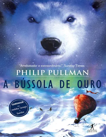 A Bússola de Ouro de Philip Pullman, capa do livro