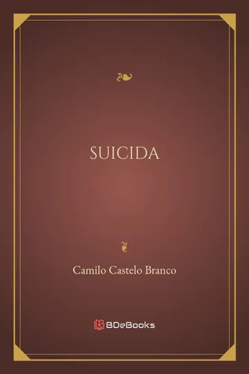 Suicida de Camilo Castelo Branco, capa do livro