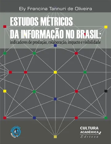Estudos métricos da informação no Brasil de Ely Francina Tannuri de Oliveira, capa do livro