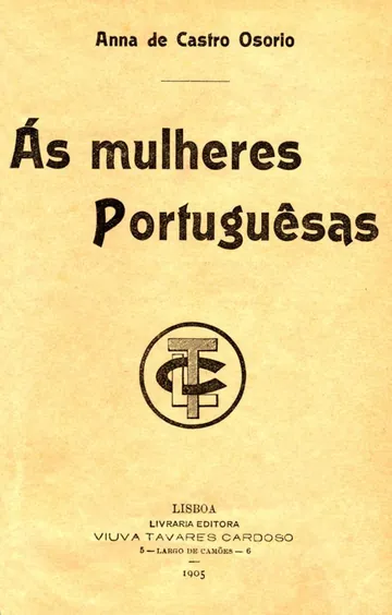 Ás Mulheres Portuguêsas de Ana de Castro Osório, capa do livro