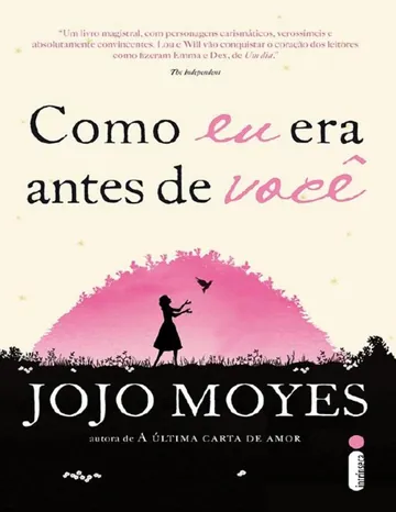 Como eu era antes de você de Jojo Moyes, capa do livro