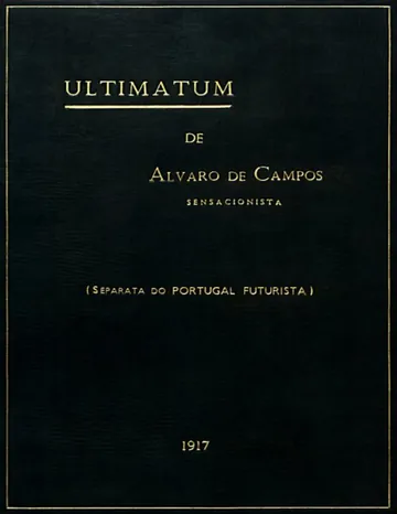 Ultimatum de Fernando Pessoa, capa do livro